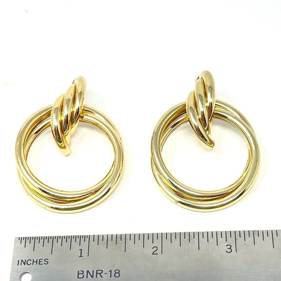 New Anthropologie Double Hoop Earrings - Picture 4 of 4